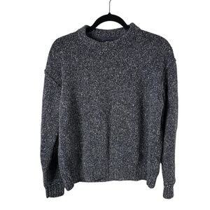 BDG Men's Blue and White Jumper - Size Small